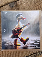 Load image into Gallery viewer, Deanamharts Arts ‘Ducking Around on Guitar’ Greetings Card