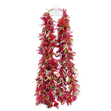 Load image into Gallery viewer, Multi-Coloured Upcycled Fabric Tinsel | 3m |Christmas Decor|