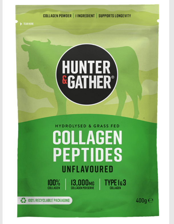 Hunter & Gather collagen peptides bovine protein powder 400g