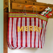 Load image into Gallery viewer, Recycled Plastic "Merry" Tote Bag
