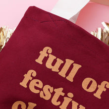 Load image into Gallery viewer, Full of Festive Cheer - Burgundy Little Bag