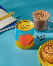 Load image into Gallery viewer, Blood Orange Ocelot drinking choc - Organic dark choc flakes, 200g