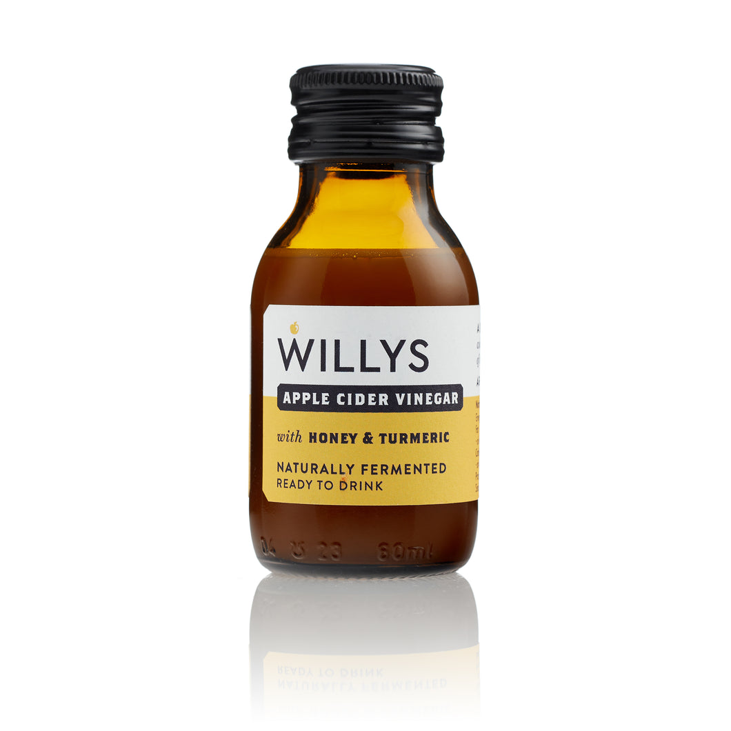 Willy's ACV Shot ~ Honey & Turmeric 60ml