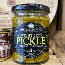 Load image into Gallery viewer, A Wight Little Pickle Garlic &amp; Parsley Pickle - The Garlic Farm
