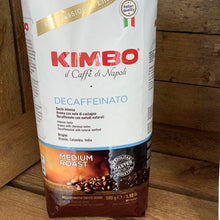 Load image into Gallery viewer, Kimbo Espresso Decaffeinated Coffee Beans 500g
