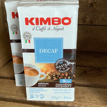 Load image into Gallery viewer, Kimbo Decaffeinated Ground Coffee 250g
