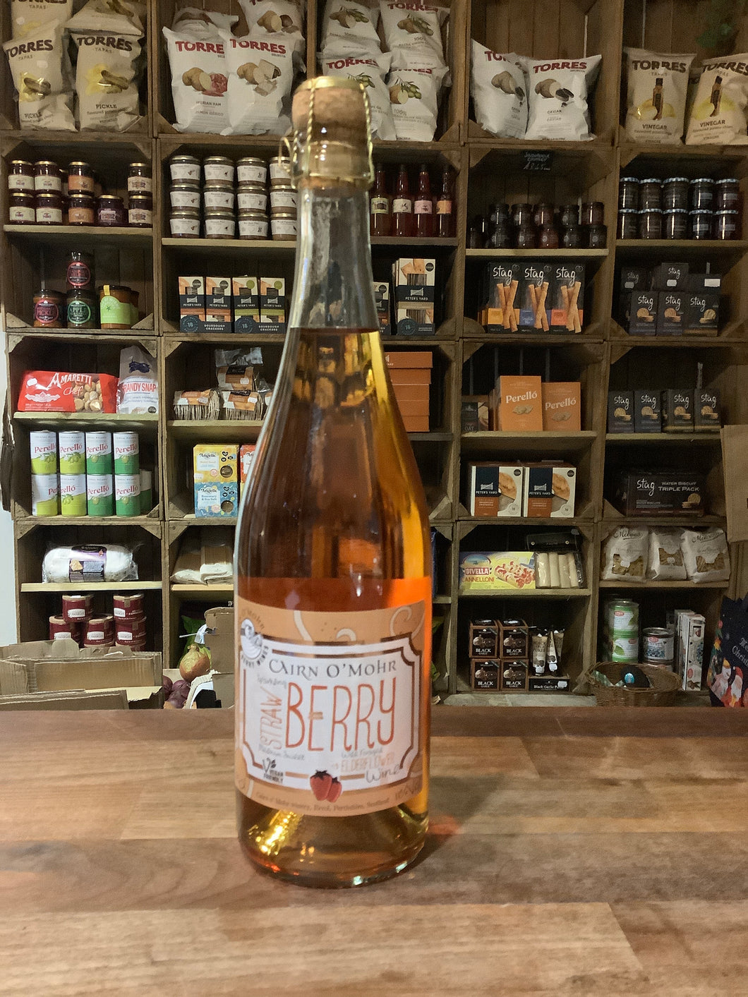 Cairn O M’ohr sparkling strawberry & elderflower wine 75cl