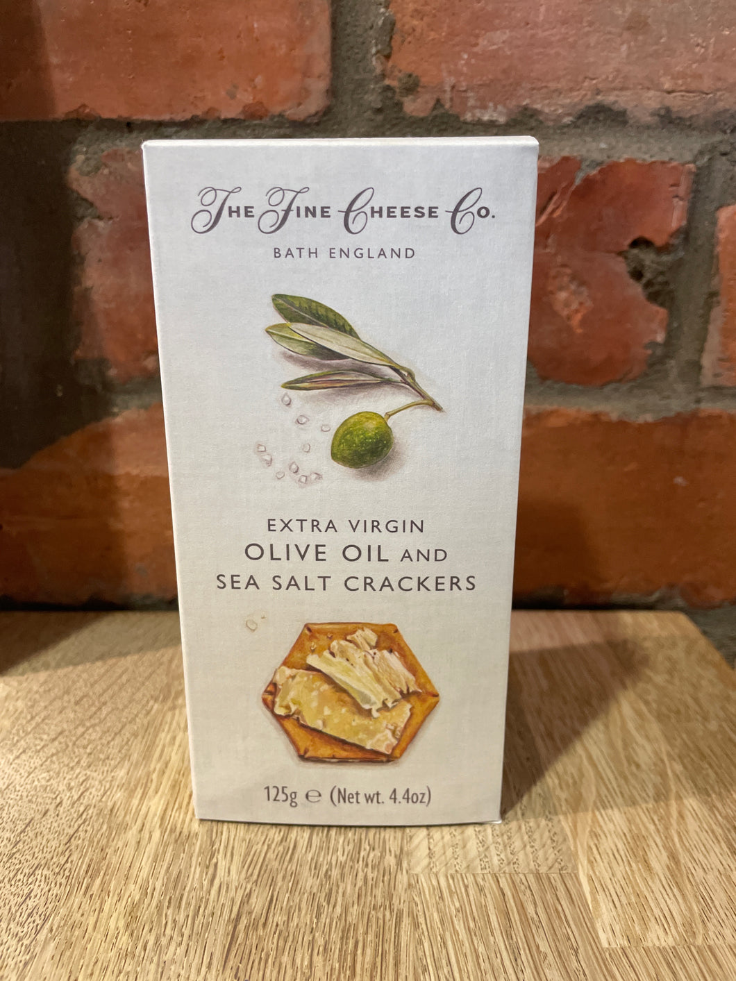 The Fine Cheese Co Extra Virgin Olive Oil Sea Salt Crackers 125g