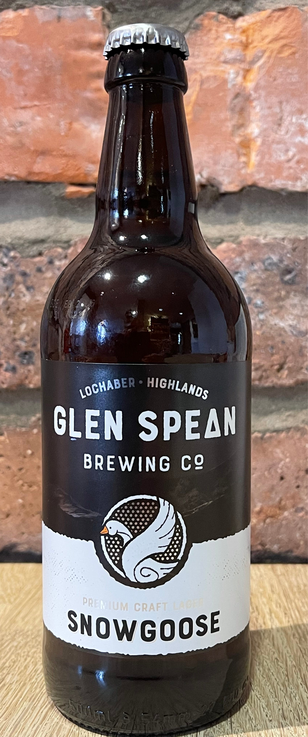 Glen Spean Snowgoose Premium Craft Lager 500ml 4.5%abv
