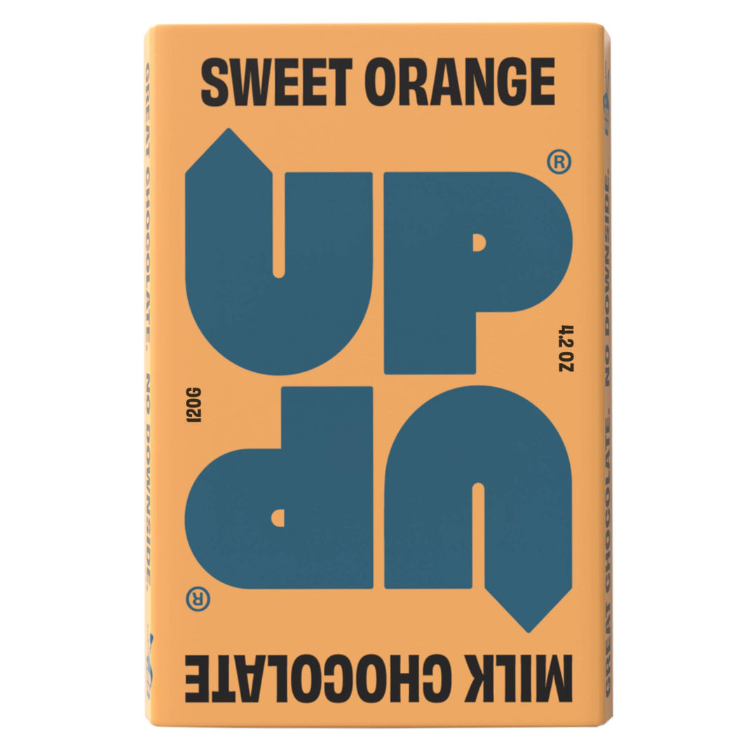 UP UP Sweet Orange Milk Chocolate Bar 120G/4.2OZ