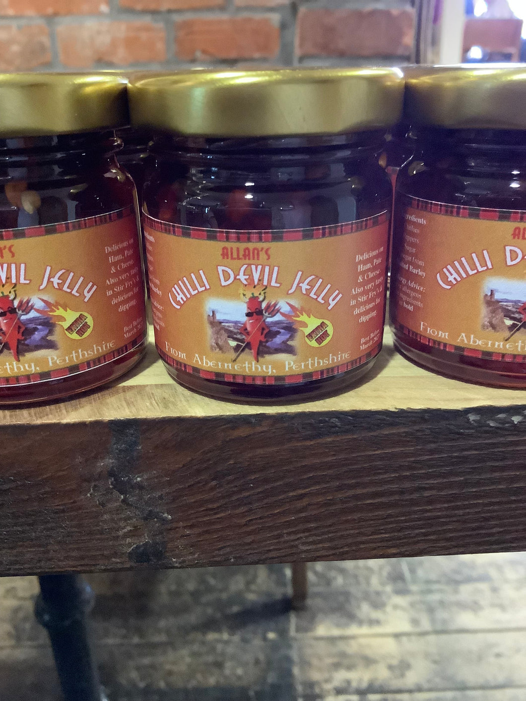Allan’s Small Chilli Devil Jelly 49g jar