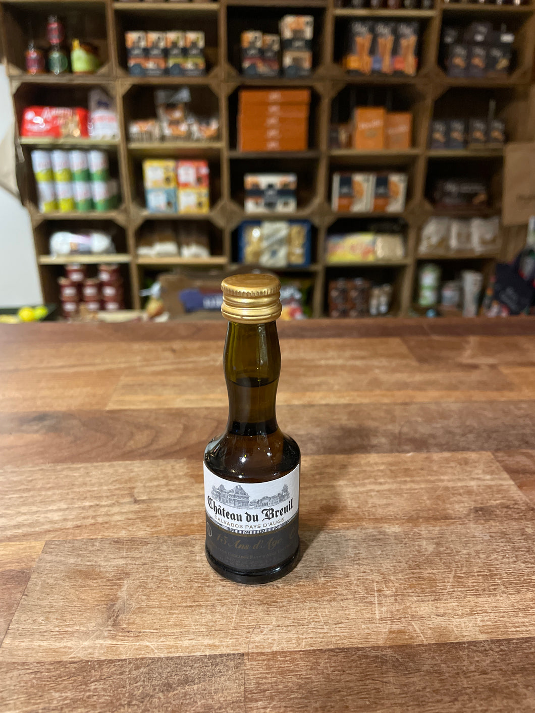 Mini Chateau du Breuil Fine Calvados Pays D’Auge 15yrs 40%abv 3cl