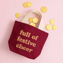 Load image into Gallery viewer, Full of Festive Cheer - Burgundy Little Bag
