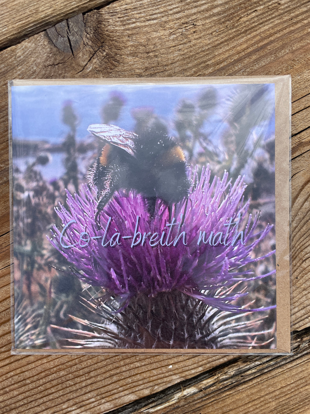 Deanamharts Arts ‘Co-la-breith math’ (Happy Birthday) Greetings Card