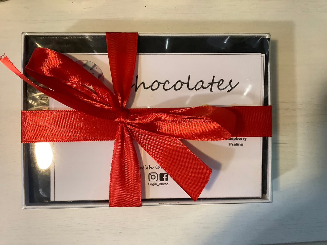 Mothers Day Rachel Cegin Handmade Chocolate Box, 12 Chocolates