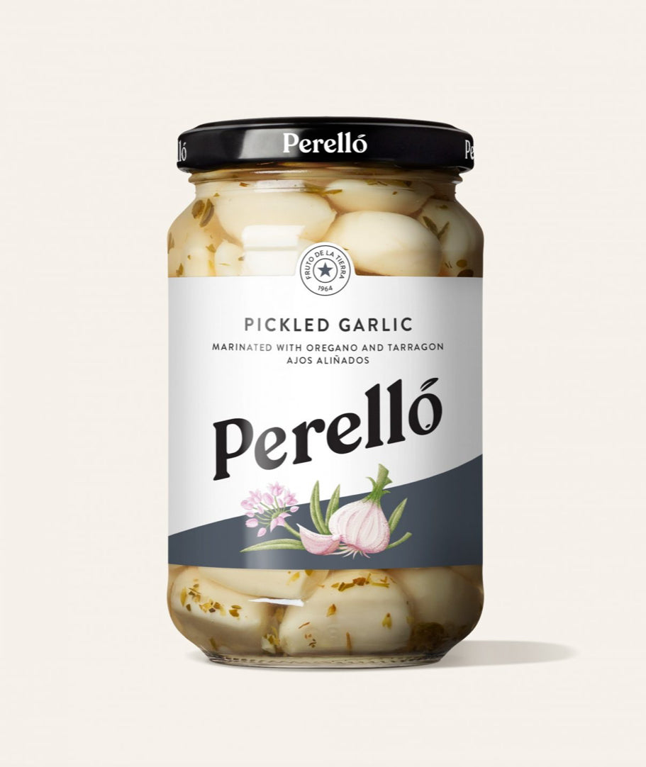 Perello Pickled Garlic, 345g/235g