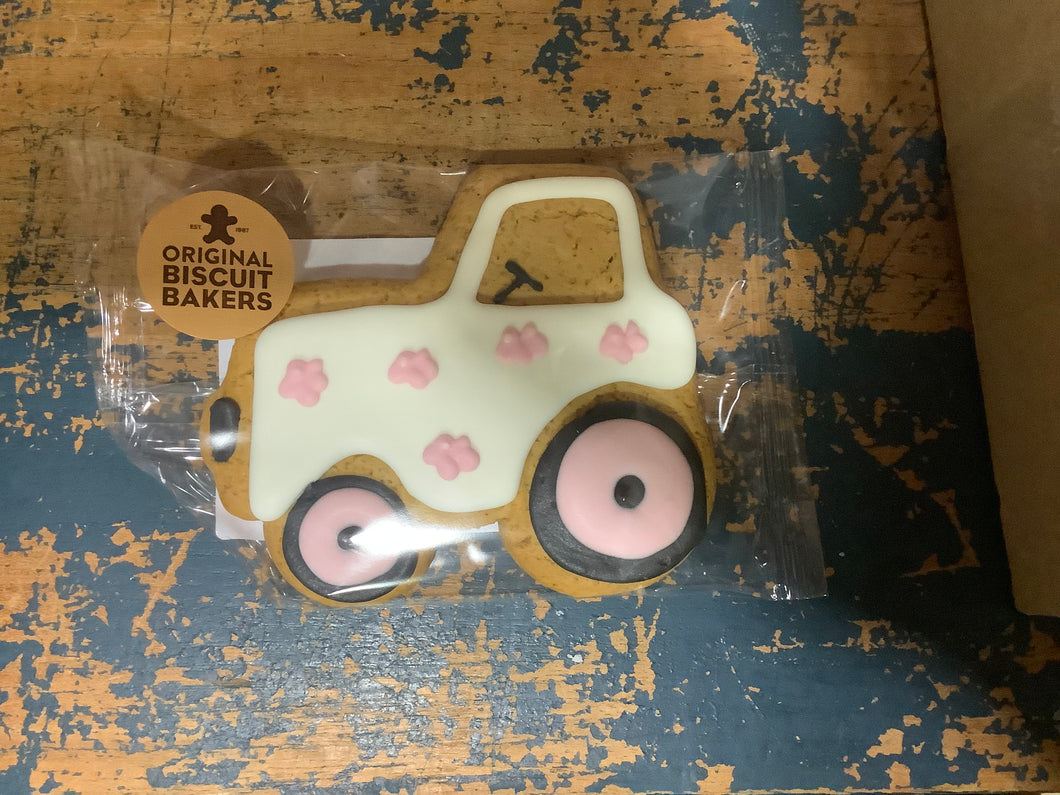 Gingerbread Flower Tractor Biscuit Original Biscuit Company 85g