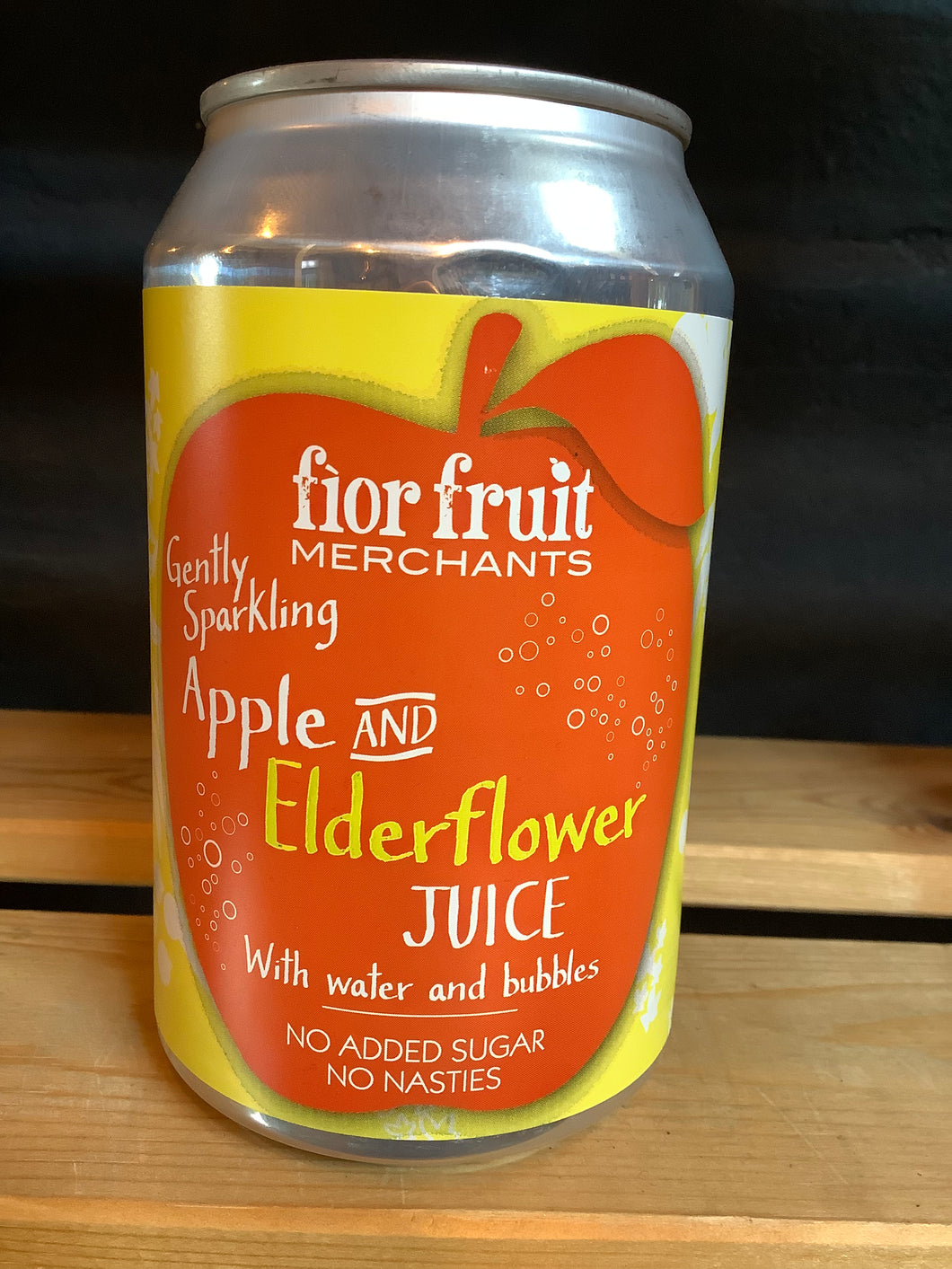 Sparkling Apple and Elderflower Juice Can 330ml Fior Fruits Fife