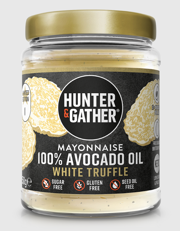 Hunter and Gather mayonnaise with avocado oil white truffle250g