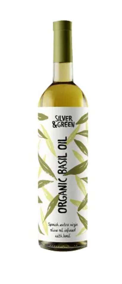 Silver & Green - Basil, Extra Virgin Olive Oil 250ml