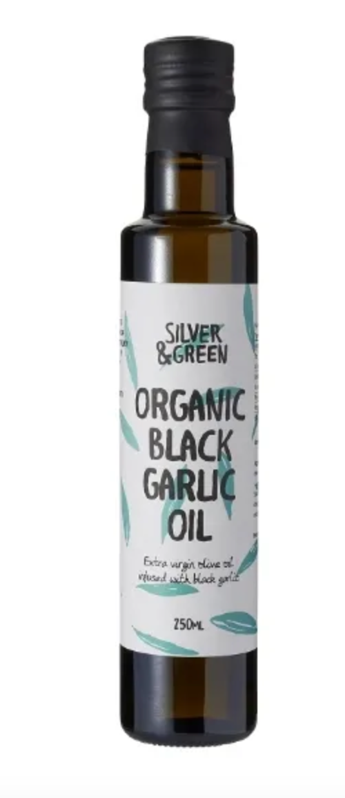 Silver & Green - Black Garlic, Extra Virgin Olive Oil 250ml