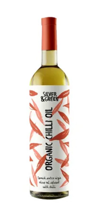 Silver & Green - Chilli & Garlic, Extra Virgin Olive Oil 250ml