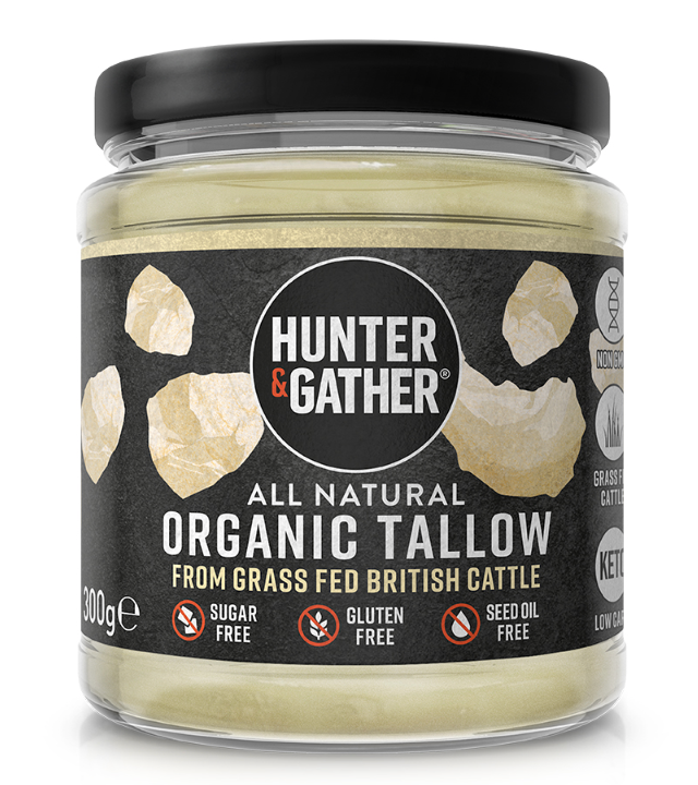 Hunter & Gather, Beef Tallow Organic Grass Fed Cattle, 300g