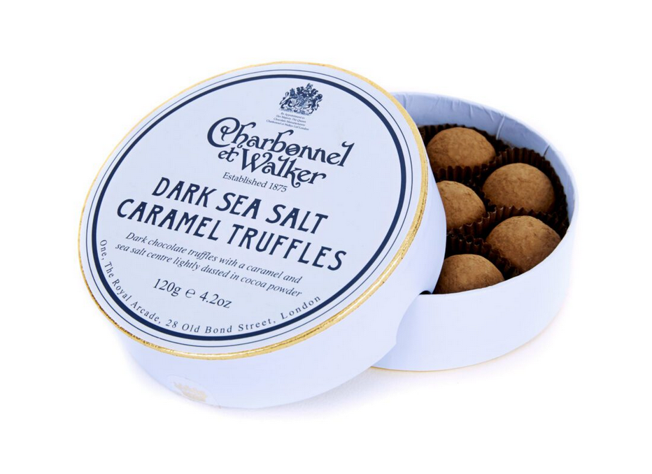 Charbonnel et Walker, Dark Sea Salt Caramel Chocolate Truffles, 120g