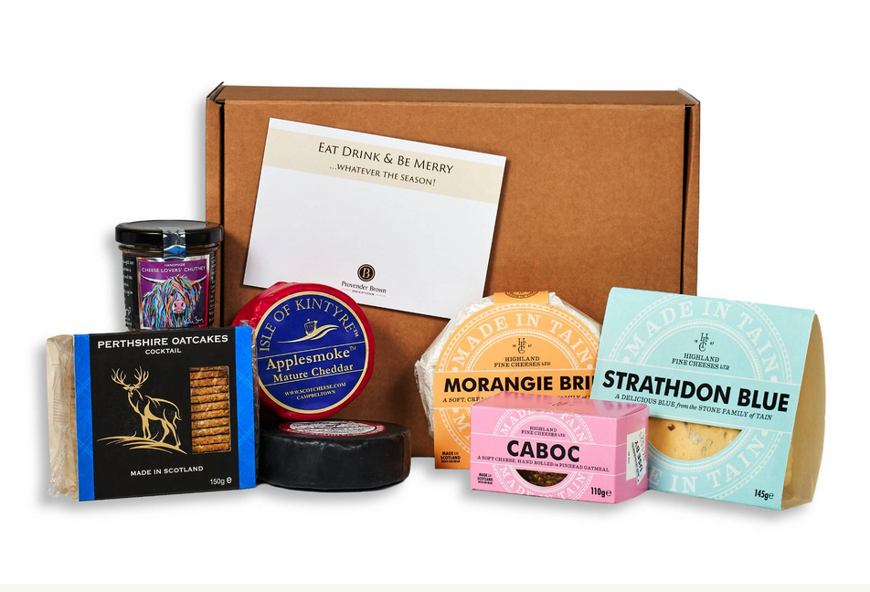 Scottish Cheese Hamper - Provender Brown