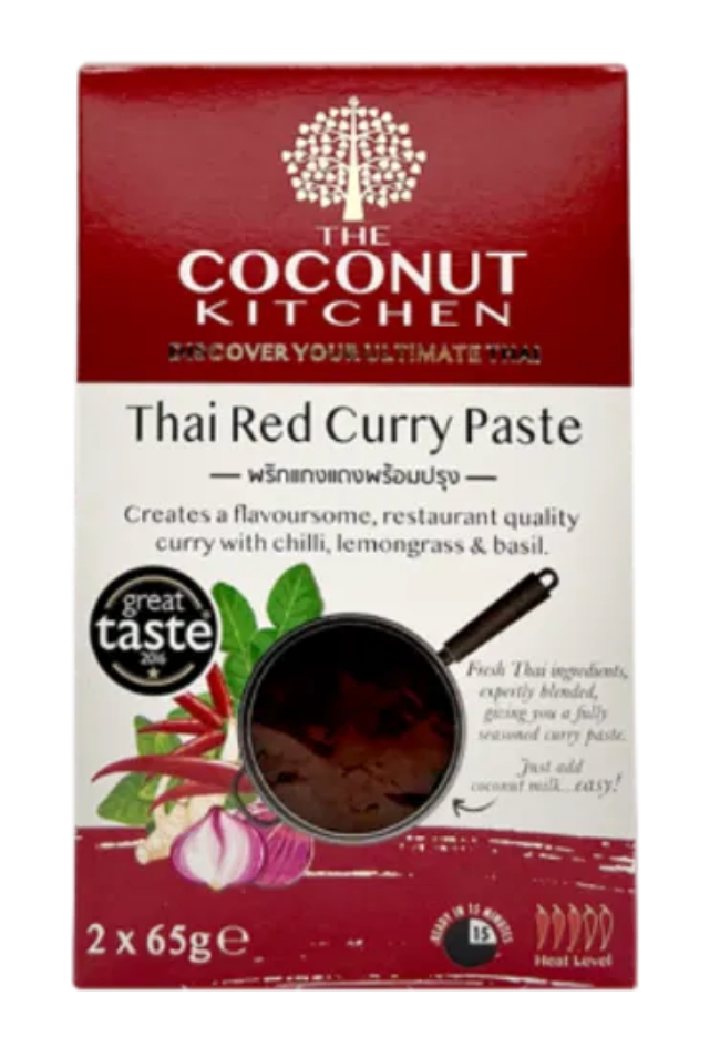 The Coconut Kitchen - Easy Red Curry Paste 2x65g