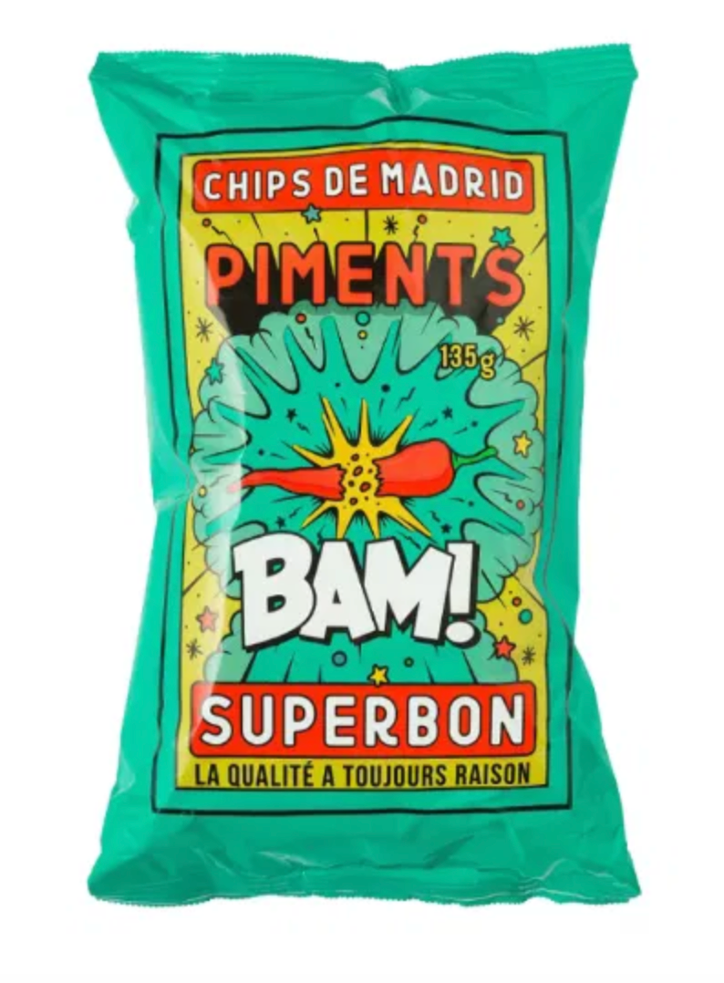 Superbon Chips de Madrid Pimento Chilli Crisps, 145g