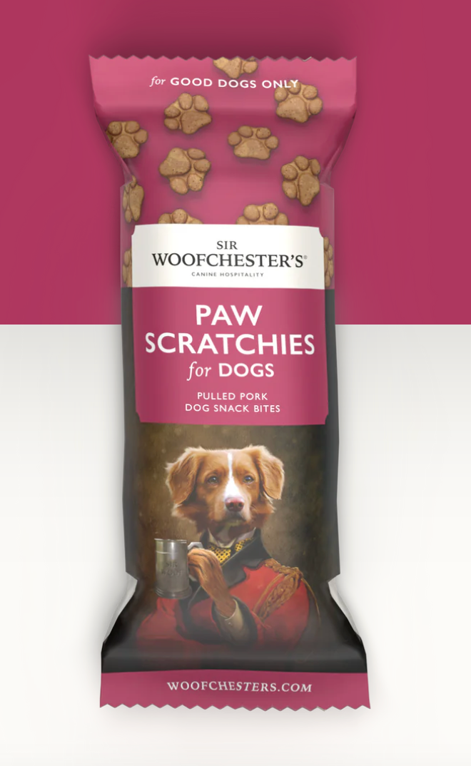 Sir Woofchester's NEW Paw Scratchies - Bar Snack, 35g