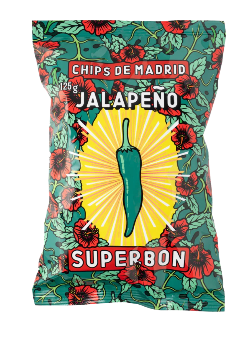 Superbon Chips de Madrid GF Jalepeno Crisps -135g