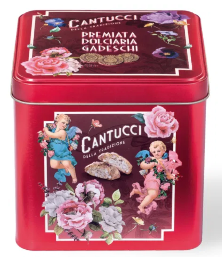 Gadeschi - Cantucci Biscuits in Red Cherubini Tin 200g