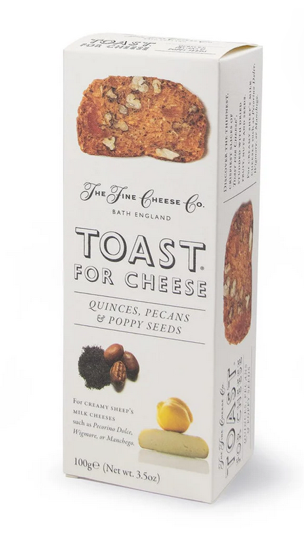 The Fine Cheese Co Toast for Cheese Quince, Pecan & Poppy Seeds 1 25g