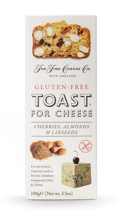 The Fine Cheese Co Toast for Cheese Gluten Free Cherries, Almonds & Linseed 125g