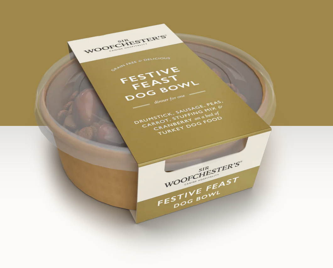 Sir Woofchester's,  Festive Feast Dog Bowl, 120g