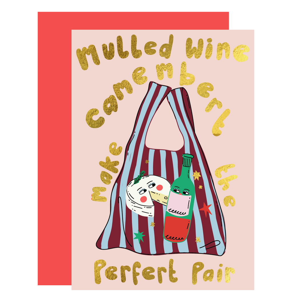 Christmas card 2025 - Mulled wine and camembert