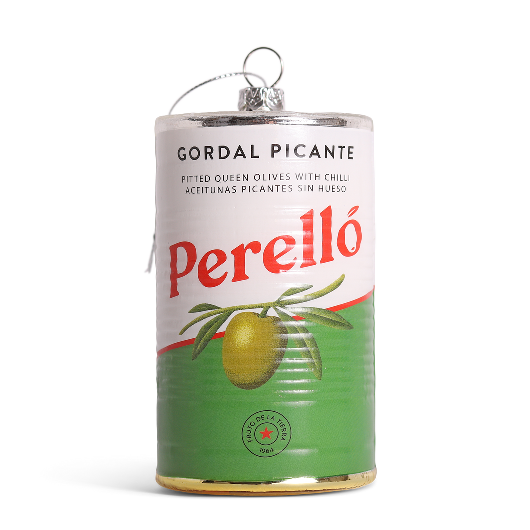 Perelló Olives Glass Christmas Decoration, 10cm