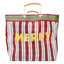 Load image into Gallery viewer, Recycled Plastic &quot;Merry&quot; Tote Bag
