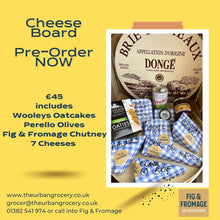 Load image into Gallery viewer, Pre Order ULTIMATE Cheese Board £50, 7 Cheeses, Olives, Oatcakes &amp; Chutney
