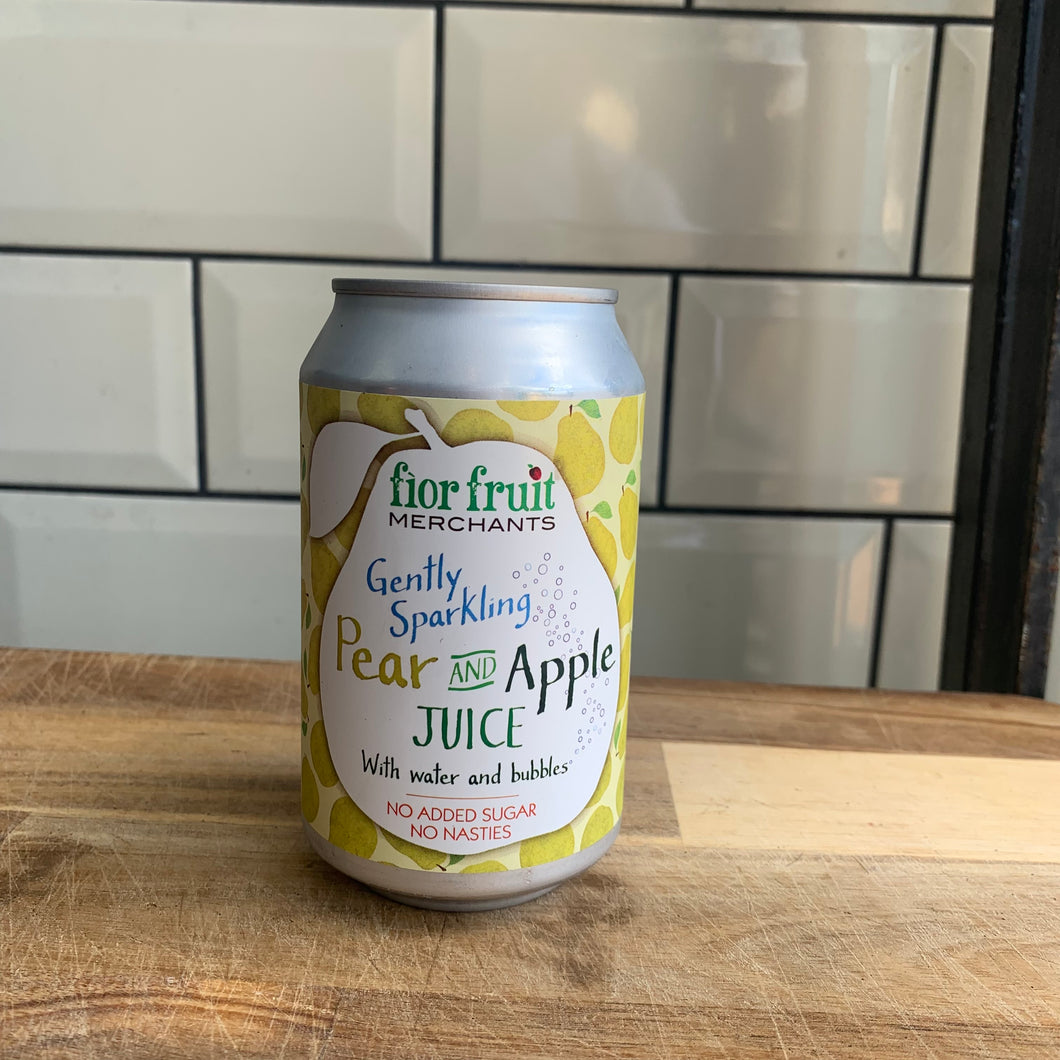 Sparkling Apple & Pear Juice Can 330ml Fior Fruits Fife