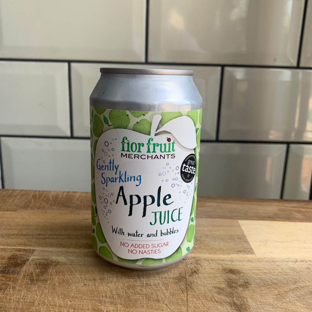 Sparkling Apple Juice Can 330ml Fior Fruits Fife