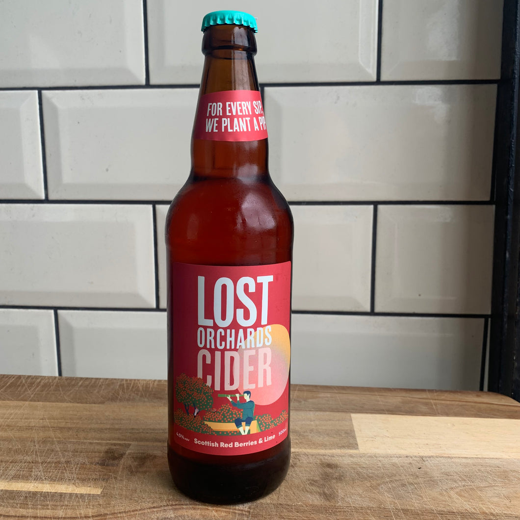 Lost Orchards Cider - Scottish Red Berries & Lime, 4.0%, 500ml