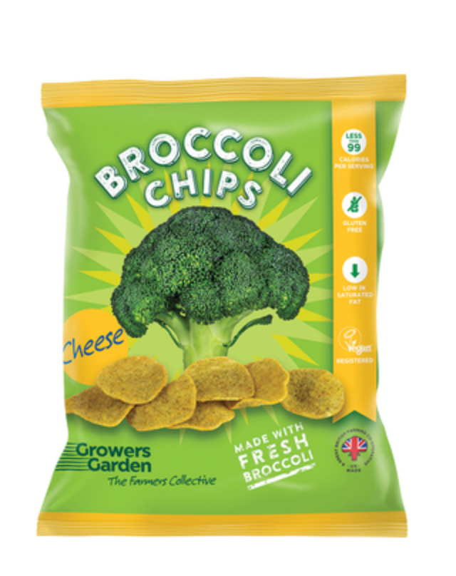 Fresh Broccoli Cheese Chips 84g Growers Garden