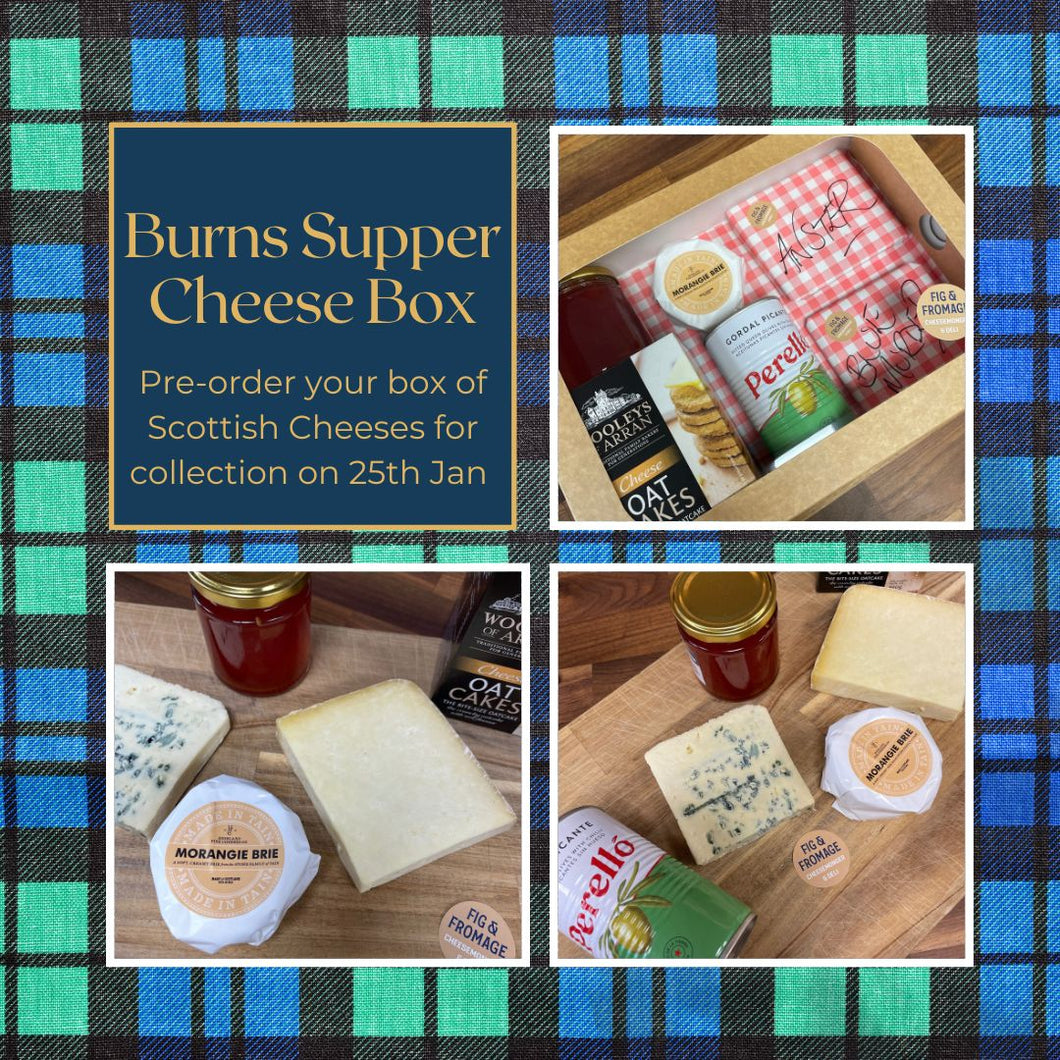 Burns Supper Pre-Order Scottish Cheese Box £38 (Serves 2-4 Cheese lovers)