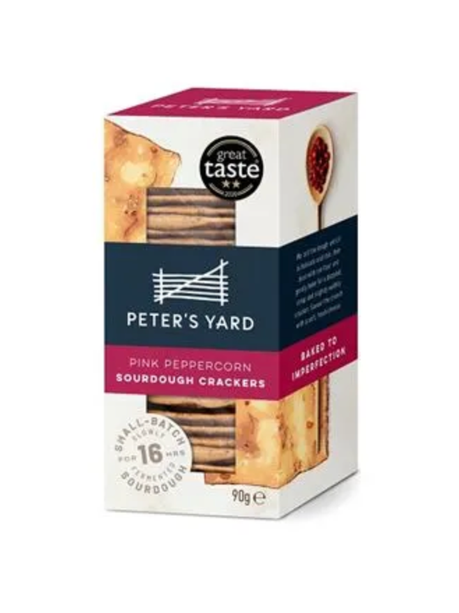 Peter's Yard - Artisan Sourdough Pink Peppercorn Crackers 90g