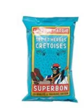 Superbon Chips de Madrid Salt & Cretan Herbs Crisps, 145g, Gluten Free