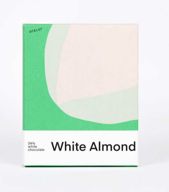 Ocelot White Almond 34% White Chocolate Cacoa 70g