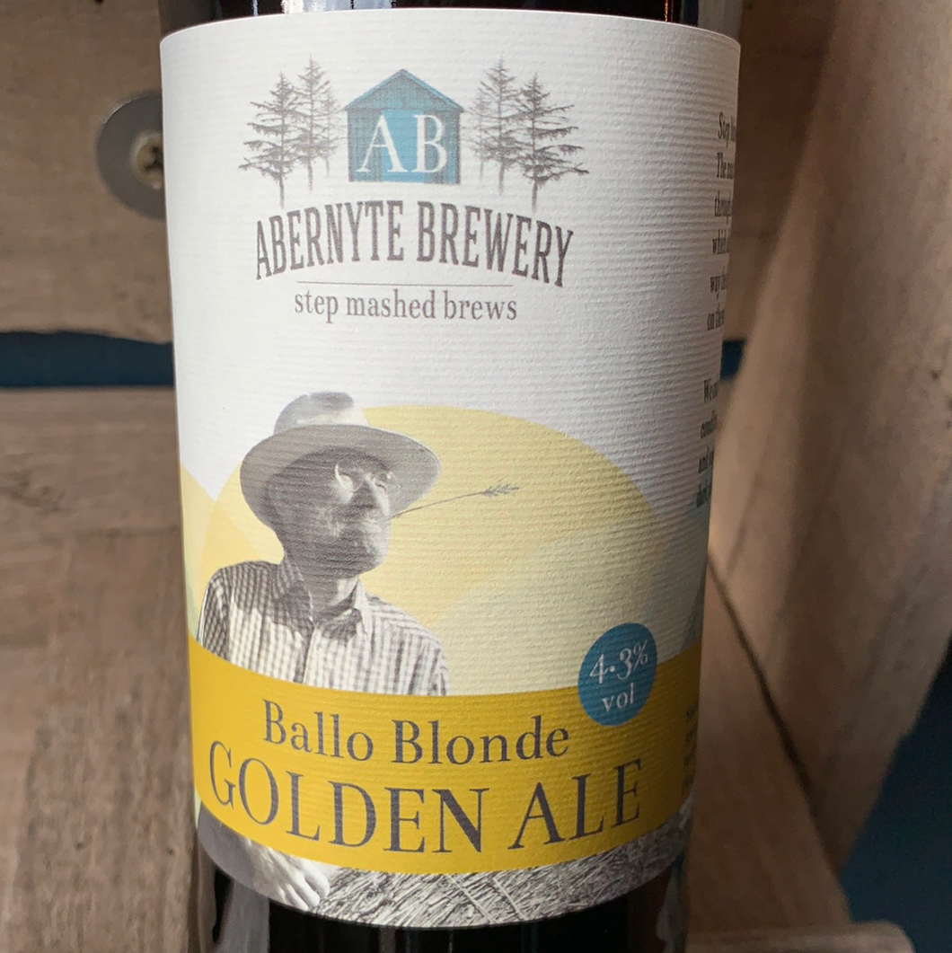 Ballo Blonde Golden Ale, 4.3% - Abernyte Brewery